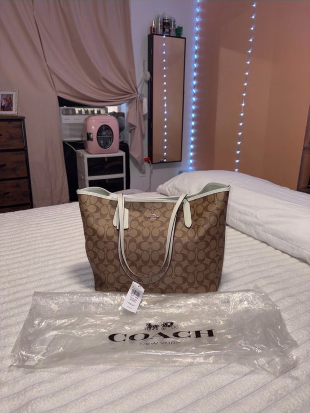 Coach Signature Canvas Tote with Interchangeable Dual Side